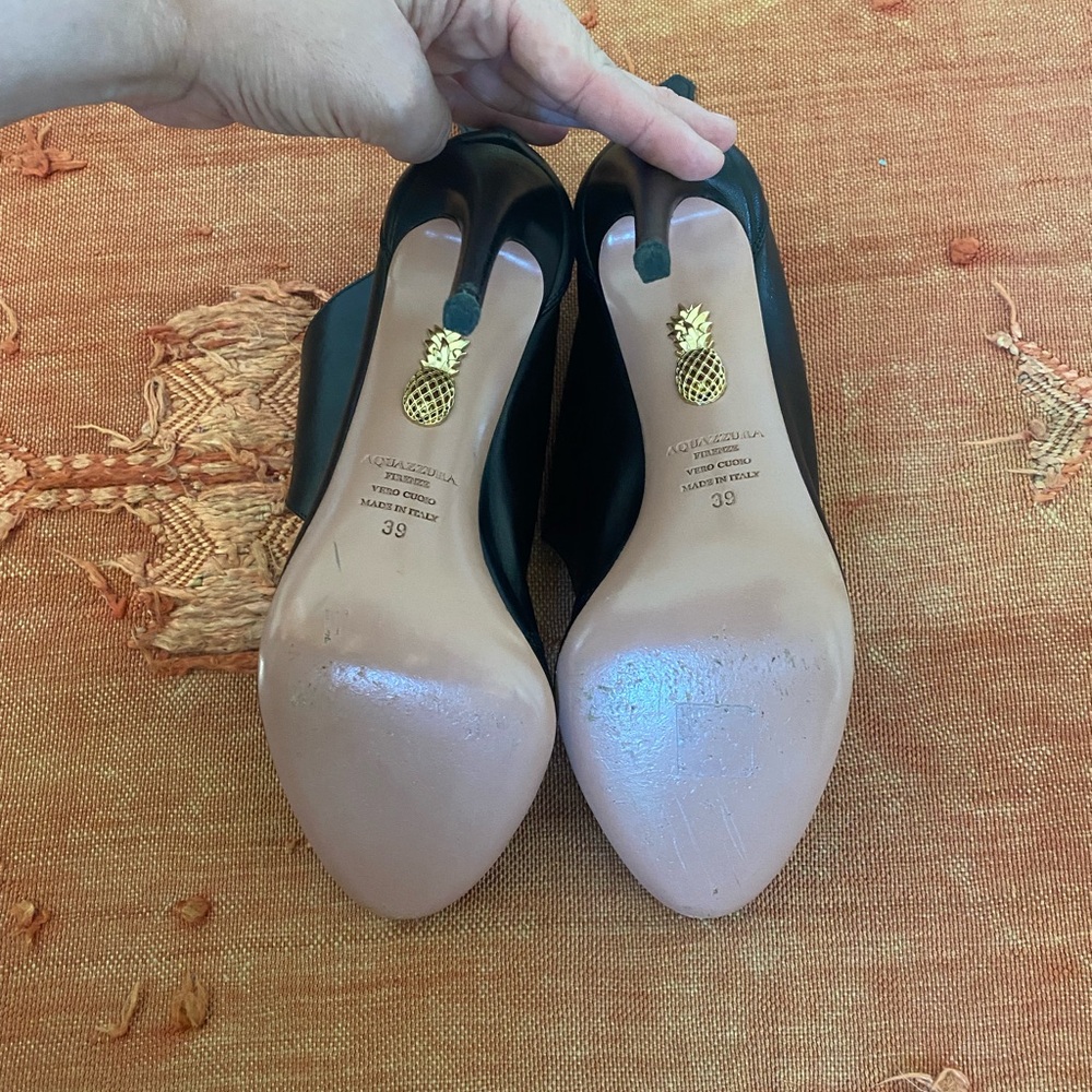 Aquazzura Black Cutout Heels size 8.5 - Picture 2 of 9